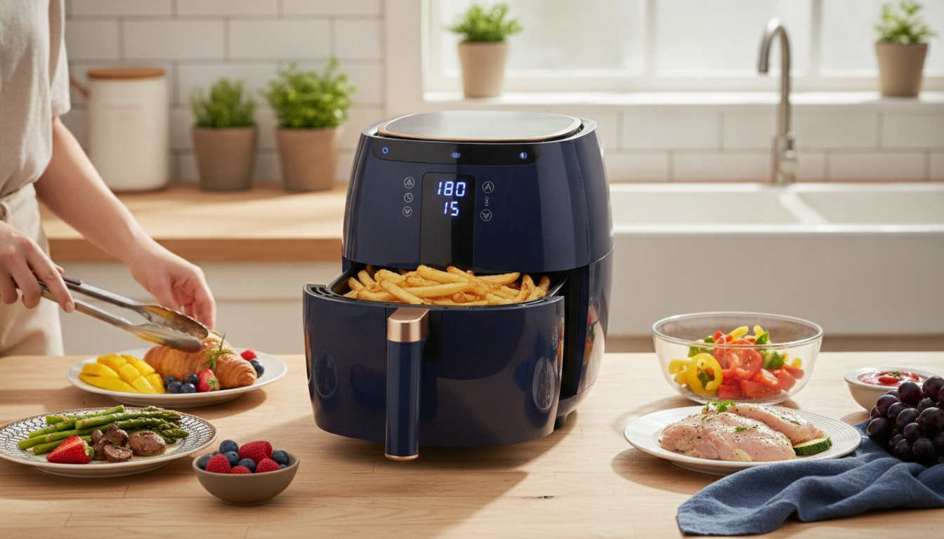 6.5L Smart LCD Air Fryer: Touch Presets, Multi-Mode