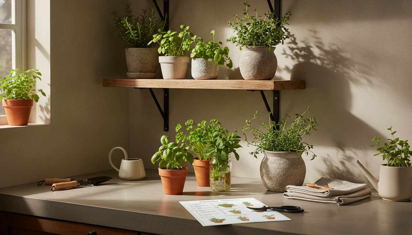 Indoor Herbs for Beginners: Easy Kitchen Care Checklist