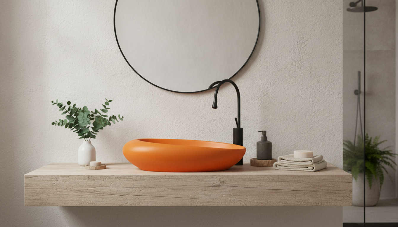 Nordic Oval Ceramic Vessel Basin for a Spa-Like Vanity