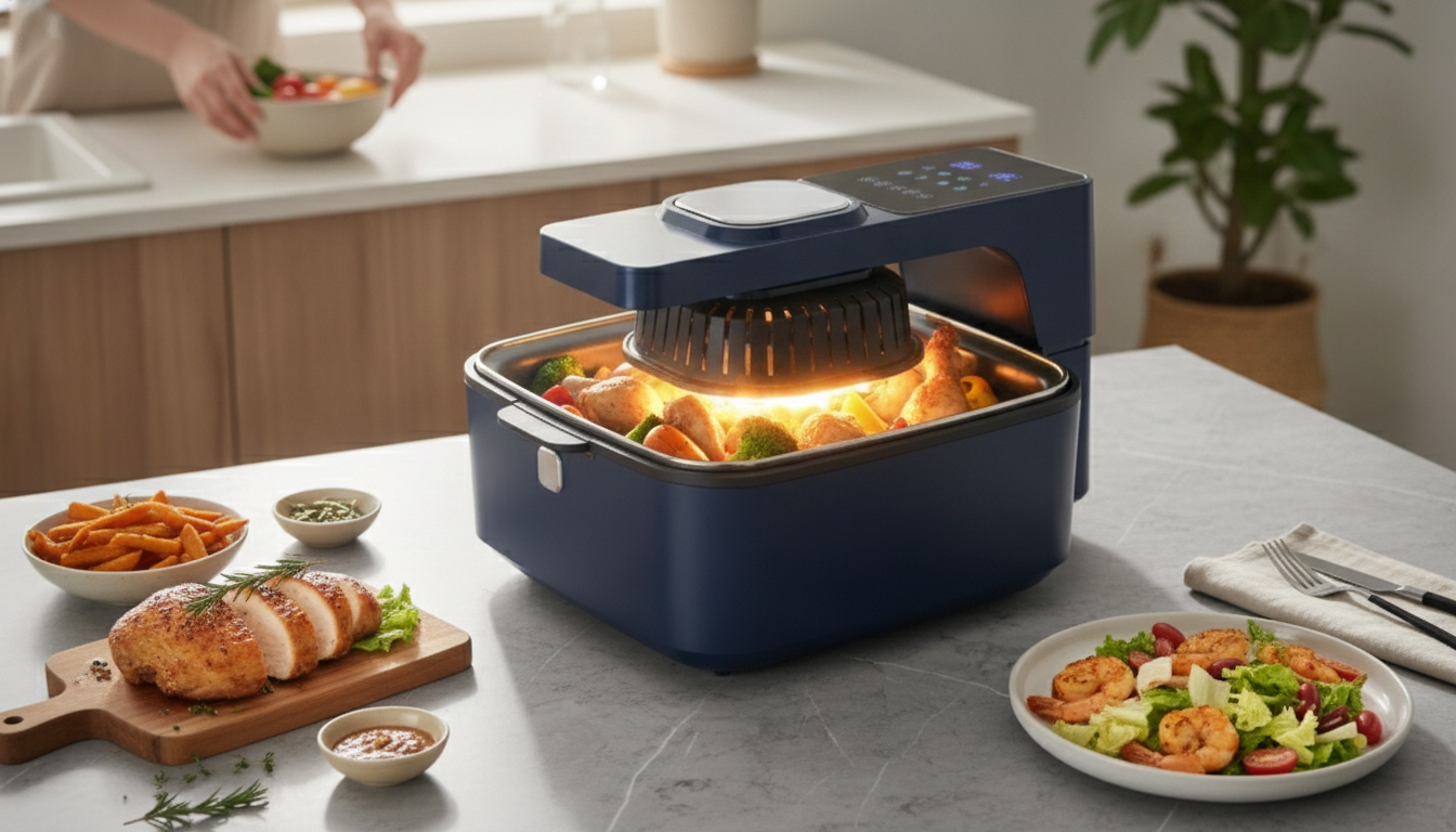 V Smart Air Fryer Oven (220V): Crispy, Fast, Less Mess